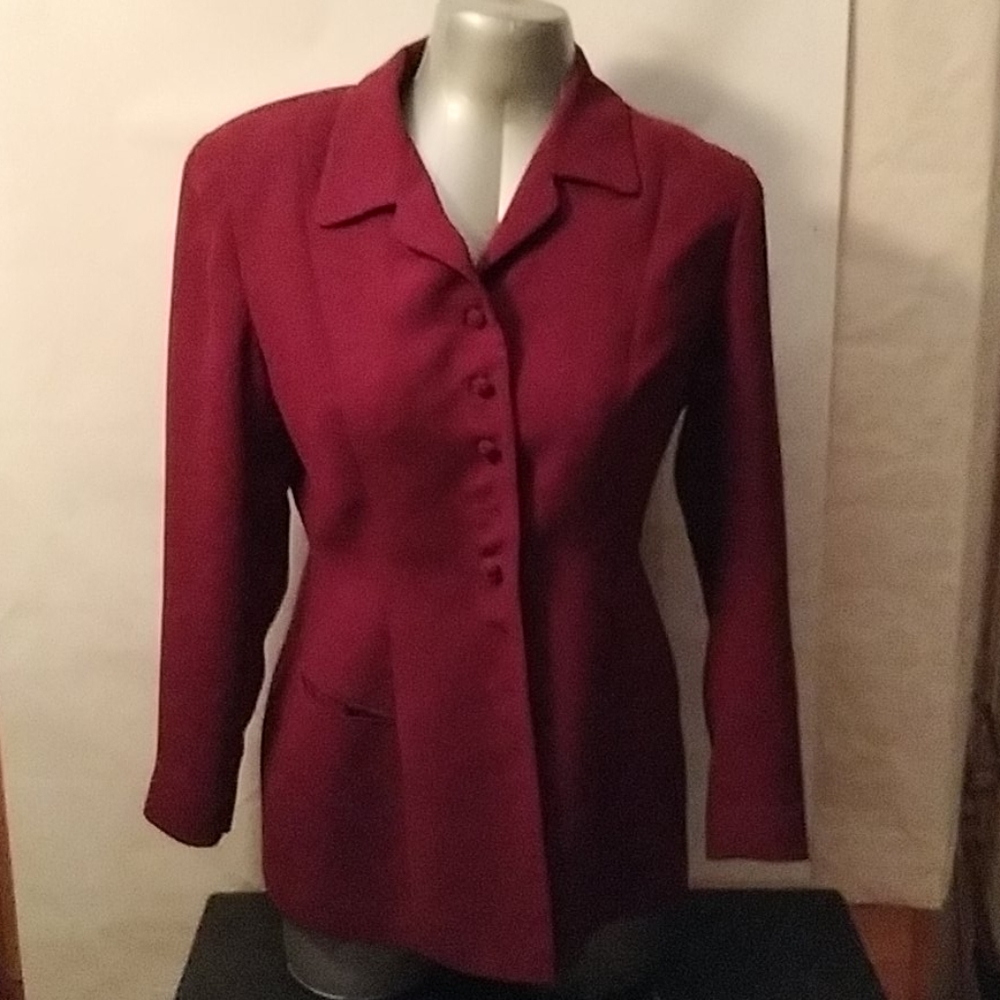 Wine color suit